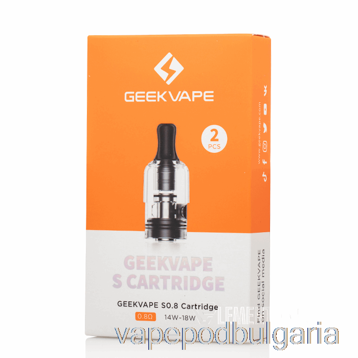 Vape Течности Geek Vape S Replacement Pods 0.8ohm S Pods